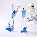 Uzay Temalı Dökülen Yağ Kum Saati 