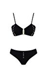 Boncuklu Straplez Bikini Takım 