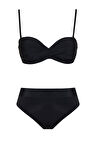 Dönmeli Yüksek Bel Bikini Takım 