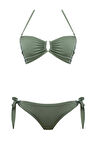 Aksesuarlı Straplez Bikini Takım 