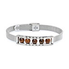  FM Kaplan Gözü Taşı Ve Paslanmaz Çelik Bileklik 31832B23D4 