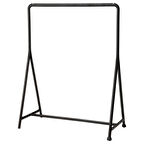 Ayaklı askılık, siyah, 117x148 cm