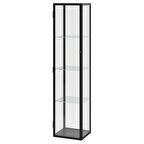 Vitrin, siyah, 35x32x151 cm
