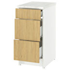 Çekmeceli alt dolap, meşe görünümlü, 40 cm