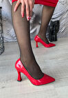 Ulba Kırmızı Rugan Stiletto Ayakkabı