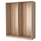 Gardırop iskeleti, ağartılmış meşe görünümlü, 200x58x236 cm