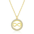 Gümüş Gold Minik Sonsuzluk kadın Kolye