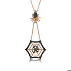 Gümüş Muhammed Yazılı Örümcek Ağı Kadın Kolye