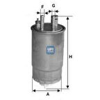 Fiat Yakıt Filtresi Doblo 1,9jtd Fiorıno Grande Punto Punto Evo 1,3 Multıjet (oe) - Ufı 24.one.00