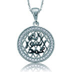 Gümüş Taşlı Mühr-ü Şerif Kadın Kolye