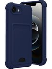 Apple iPhone 17E Uyumlu Arka Kamera Korumalı Kart Koyulabilen Silikon Kartlıklı Kılıf Kapak