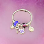 Her Anınıza Zarafet Katacak: Büyüleyici Gümüş Renk 316L Antialerjik Pandora Model Kadın Çelik Bileklik 