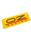 O.Z Racing Sarı Dekor Plaka Vantuzlu Cam Süsü 22x7.5cm