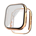 Apple Watch Series 10 46mm Uyumlu Elektroplatin Saat Gövde Kasa ve Ekran Koruyucu