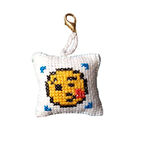 Uretti - Sibel 2453 1457 El Yapımı Öpücük Emoji Çanta Süsü / Anahtarlık