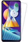 Samsung Galaxy M11 ile Uyumlu Ekran Koruyucu Şeffaf Temperli Kırılmaz Cam Ekran Koruyucu