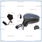 AYNA DIŞ DİKİZ TİGUAN 2016 ELEKTRİKLİ, ISITMALI, ASTARLI, KATLANIR, HAFIZALI, YAN-ALT LAMBALI SOL 5NB857507G9B9