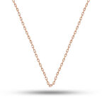 Gümüş Rose 0.30 Mikron 50 Cm Forse Kadın Zincir