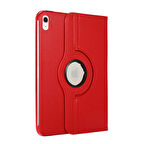 Apple iPad A16 11.Nesil (A3354-A3355) 360 Dönebilen Pu Deri Standlı Tablet Kılıfı