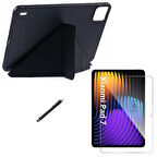 Xiaomi Pad 7 11.2 inç Uyumlu Tri Fold Kalemlikli Tablet Kılıfı Ekran Koruyucu Kalem Seti