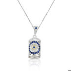 Gümüş Nazarlı Cevşen Kadın Kolye