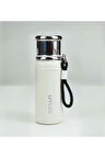 Beyaz Çelik Termos 500 ml