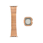 Apple Watch Series 4/5/6/SE 1.Nesil 44mm Uyumlu Kasa Gövde Koruyucu ve Metal Kordon 2 in 1 Set