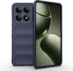 Xiaomi 14T Uyumlu Kılıf Esnek Tpu Oyuklu Arka Yüzey Tasarımlı Silikon Kapak