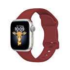 Apple Watch Seri 4/5/6/se (1.nesil)/se 44mm Uyumlu Yumuşak Hafif Silikon Kordon Kayış