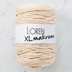 Loren XL Makrome Açık Bej El Örgü İpi - R040 - 33705