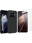 Xiaomi Mi 15T Pro ile Uyumlu Kılıf Esnek Premium Telefon Kılıfı ve Temperli Cam Ekran Koruyucu