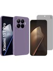Xiaomi Mi 15T Pro Uyumlu Premium Telefon Kılıfı ve Hayalet Privacy Tam Kaplayan Cam Ekran Koruyucu