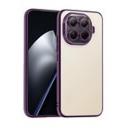 Xiaomi Mi 15T Pro Uyumlu Kılıf Renkli Çerçeve Şeffaf Yüzey Lens Korumalı Kılıf ve Kapak