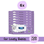 DeepFresh Islak Mendil Lovely Babies Kuzu 6 x 120 Yaprak