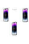 Apple iPhone 16 Pro Max Ile Uyumlu Ekran Koruyucu Şeffaf Temperli Kırılmaz Cam Ekran Koruyucu 3 Adet