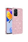 Xiaomi Redmi Note 11 Pro 5g Uyumlu Luxury Simli Taşlı Parlak Silikon Tam Koruma Kadın Telefon Kılıfı