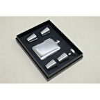 4 Shot Bardaklı Matara Seti Çelik 