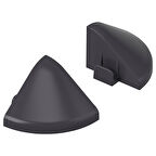 Yer döşemesi köşe şeridi, koyu gri, 2 adet