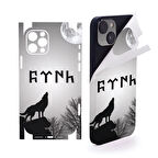 İphone 16 için full kaplama sticker çizilme önleme kılıfsız kullanım için KURT