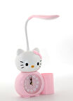 Hello Kitty Masa Lambası Saat Ve Kalemlik 
