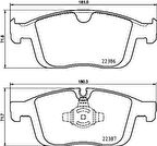ÖN BALATA VOLVO XC60 D3 2015-17 D4 2015-2017 T5 2015-2017 T6 2013  156 31445986 31445985