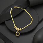 Roma Rakam Detaylı 316L Altın Renk Çelik Bileklik – Zarif ve Zamansız Bir Dokunuş