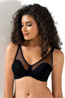 Le Jardin Tül Kaplı Soft Cup Sütyen 9200 - Siyah - 90