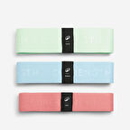 Kumaş Direnç Bandı - 3'lü Paket - Fitness