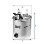 YAKIT FİLTRESİ KAPALI TİP NISSAN QASHQAI 1.5L DCI K9K J10DE 2006-2013 / RENAULT KOLEOS 2008 2.0DCI OE 16400JY09D 16400JD50A 16400JD52A