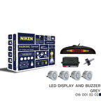 PARK SENSÖRÜ LED EKRAN SES İKAZLI GRİ 22MM