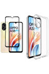 Oppo A38 ile Uyumlu Telefon Kılıfı ve 5d Tam Kaplayan Cam Ekran Koruyucu 