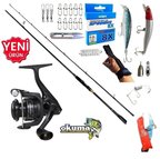 Okuma Revenger Rv-3000A 244cm 6-32gr Zen Pro Maket Balık Spin Olta Takımı Seti