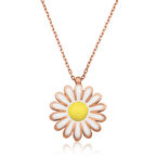 Gümüş Papatya kadin Kolye