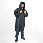 Su Geçirmez Panço Yağmurluk - Balıkçılık - Siyah - 100